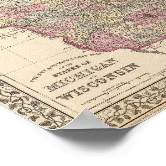 Michigan, Wisconsin ポスター (角)