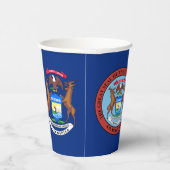 Michigander Flag & Seal, Flag of Michigan 紙コップ (右)