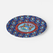 Michigander Flag & Seal, Michigan ペーパープレート (アングル)
