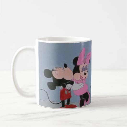 MICKEYおよびMINNIE愛 コーヒーマグカップ (左)