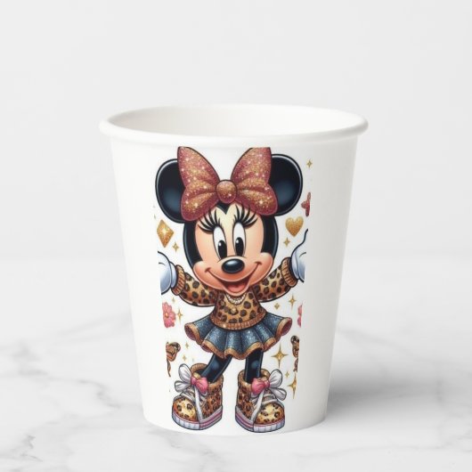 Mickey and Friends Splatter Art Colorful Paper Cup 紙コップ (正面)