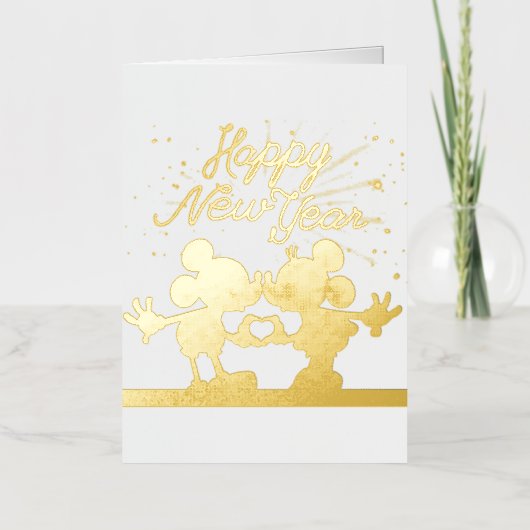 Mickey Folded Foil Holiday Card 箔シーズンカード (正面)