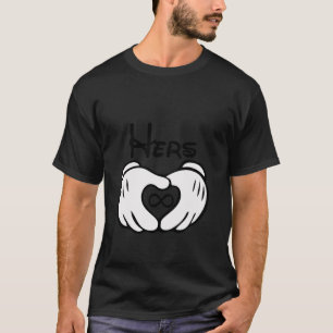 Mickey G-l-o-v-eカップルシャツ1 Tシャツ