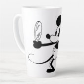 Mickey - Looking in the Mirror (Plane Crazy, 1929) カフェラテマグ (左アングル)