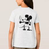 Mickey - Looking in the Mirror (Plane Crazy, 1929) トライブレンドＴシャツ (裏面)