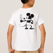 Mickey - Looking in the Mirror (Plane Crazy, 1929) Tシャツ (裏面)