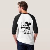 Mickey - Looking in the Mirror (Plane Crazy, 1929) Tシャツ (裏面フル)