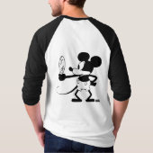 Mickey - Looking in the Mirror (Plane Crazy, 1929) Tシャツ (裏面)