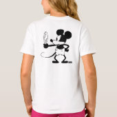 Mickey - Looking in the Mirror (Plane Crazy, 1929) Tシャツ (裏面)