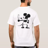 Mickey - Looking in the Mirror (Plane Crazy, 1929) Tシャツ (裏面)