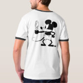 Mickey - Looking in the Mirror (Plane Crazy, 1929) Tシャツ (裏面フル)