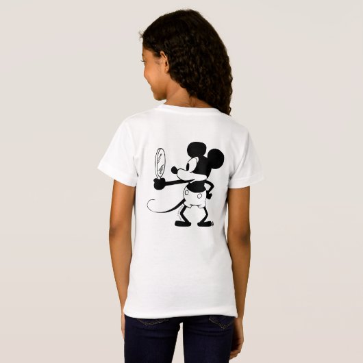Mickey - Looking in the Mirror (Plane Crazy, 1929) Tシャツ (裏面フル)