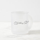 Mickey Mantle®の曇らされたガラスのマグ フロストグラスマグカップ (正面右)