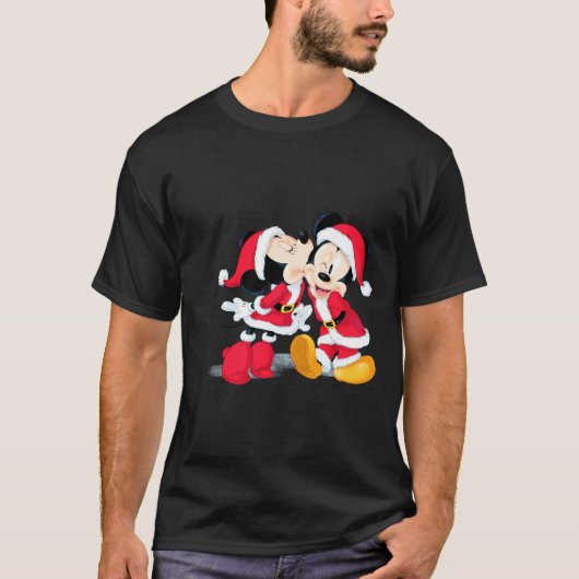 Mickey Minnie Jingle Bell Fun Tシャツ (正面)
