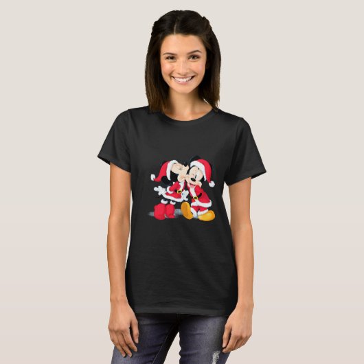Mickey Minnie Jingle Bell Fun Tシャツ (正面フル)