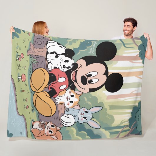 Mickey Mouse Blanket フリースブランケット (インサイチュ)