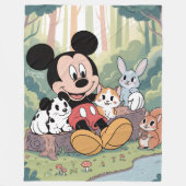 Mickey Mouse Blanket フリースブランケット (正面)