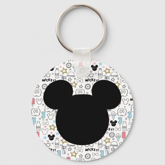 Mickey Mouse Fun Birthday key chain favor キーホルダー (正面)