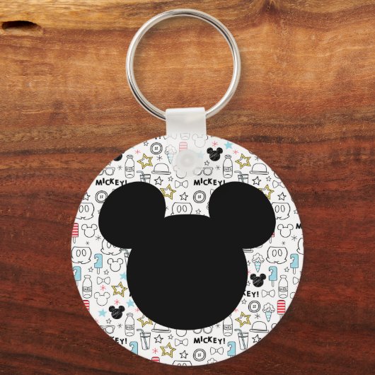 Mickey Mouse Fun Birthday key chain favor キーホルダー (正面)