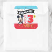 Mickey Mouse Fun Birthday paper Favor スクエアシール (バッグ)