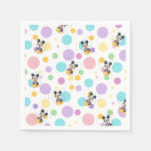 Mickey Mouse Polka Dot Baby Shower スタンダードカクテルナプキン (正面)