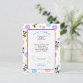 Mickey Mouse Polka Dot Baby Shower 招待状 (スタンド正面)