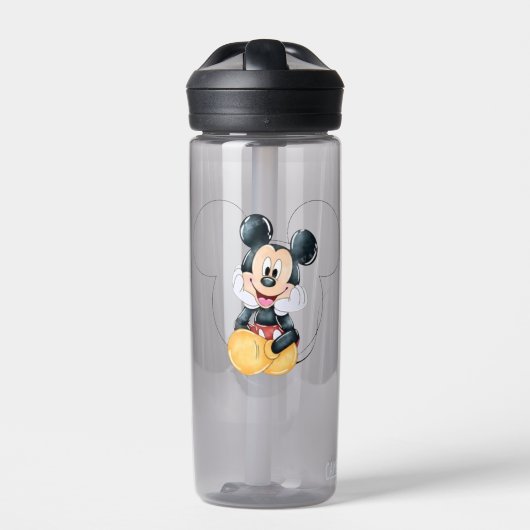 Mickey Mouse Polka Dot  red Baby Shower ウォーターボトル (正面)