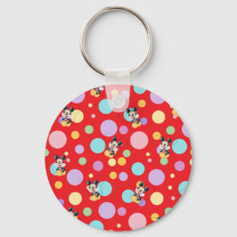 Mickey Mouse Polka Dot  red Baby Shower キーホルダー