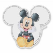 Mickey Mouse Polka Dot red Baby Shower シール (正面)