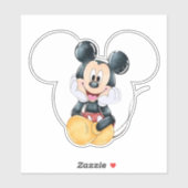 Mickey Mouse Polka Dot  red Baby Shower シール (シート)