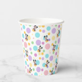 Mickey Mouse Polka Dot  red Baby Shower 紙コップ (裏面)
