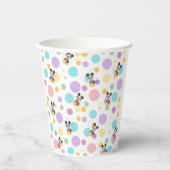 Mickey Mouse Polka Dot  red Baby Shower 紙コップ (正面)