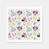 Mickey Mouse Polka Dot  white Baby Shower スタンダードカクテルナプキン (正面)