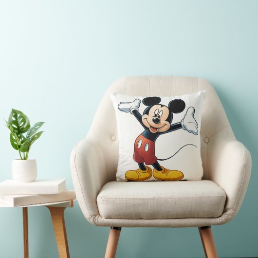 Mickey Mouse Pumpkin Character – Halloween Cartoon クッション (椅子)