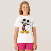 Mickey Mouse Pumpkin Character – Halloween Cartoon Tシャツ (正面フル)