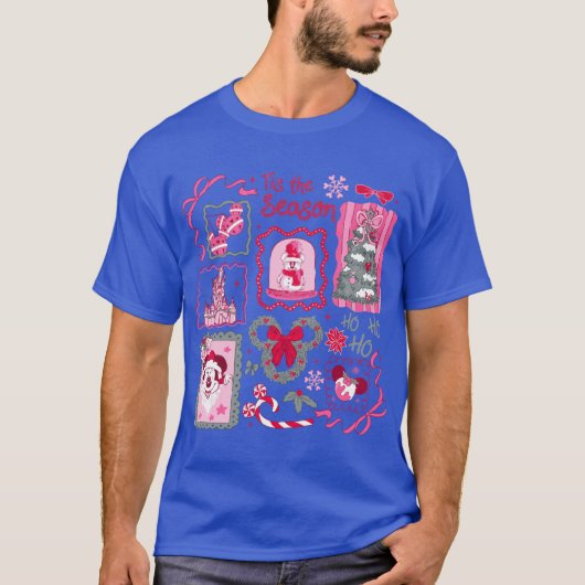 Mickey Santa Claus Christmas funny Tシャツ (正面)