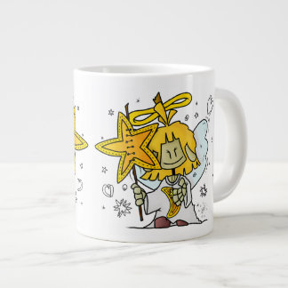 Micol - der fröhliche Sternenengel Lendenkissen ジャンボコーヒーマグカップ
