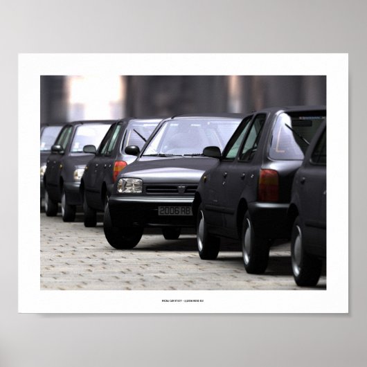 MICRA CAR勉強4コンピュータアートポスター ポスター (正面)