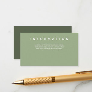 Micro結婚 Sageタイポグラフィ情報 エンクロージャーカード