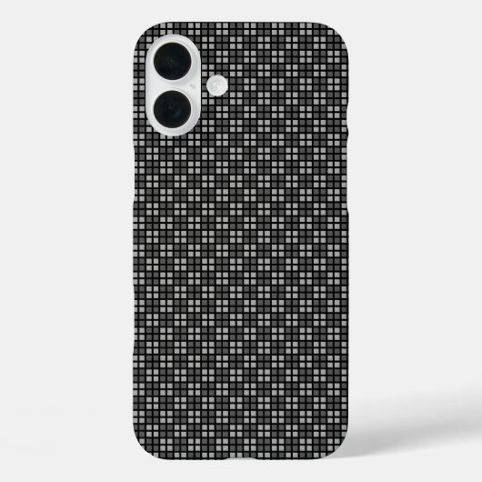 Micro 市松模様に Black Case-MateがAppleに届かない Case-Mate iPhoneケース (裏面)