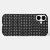 Micro 市松模様に Black Case-MateがAppleに届かない Case-Mate iPhoneケース (裏面 (横))