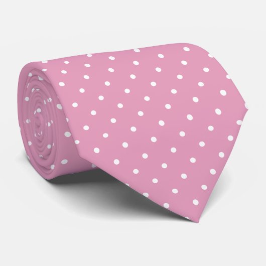 Micro Dots On Light Pink Background Classic ネクタイ (ロール)