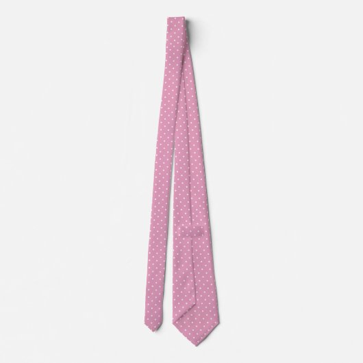 Micro Dots On Light Pink Background Classic ネクタイ (裏面)