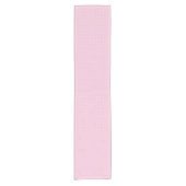 Micro Polka Dot White - Light Pink ショートテーブルランナー (正面)