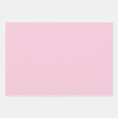 Micro Polka Dot White - Light Pink ラッピングペーパーシート (正面)