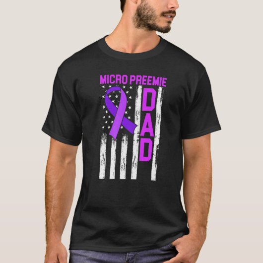 Micro Preemie NICU New Dad Healthy期外誕生 Tシャツ (正面)