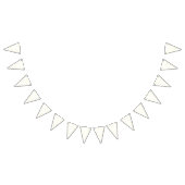 Micro Stars Golden Yellow - White バンティングフラッグ (全)