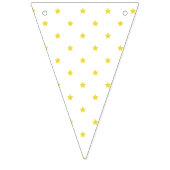 Micro Stars Golden Yellow - White バンティングフラッグ (第3の旗)