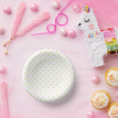 Micro Stars Golden Yellow - White ペーパーボウル (パーティー)