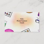 Microbiology +（ばちゃばちゃ）跳ねる名刺 名刺 (裏面)